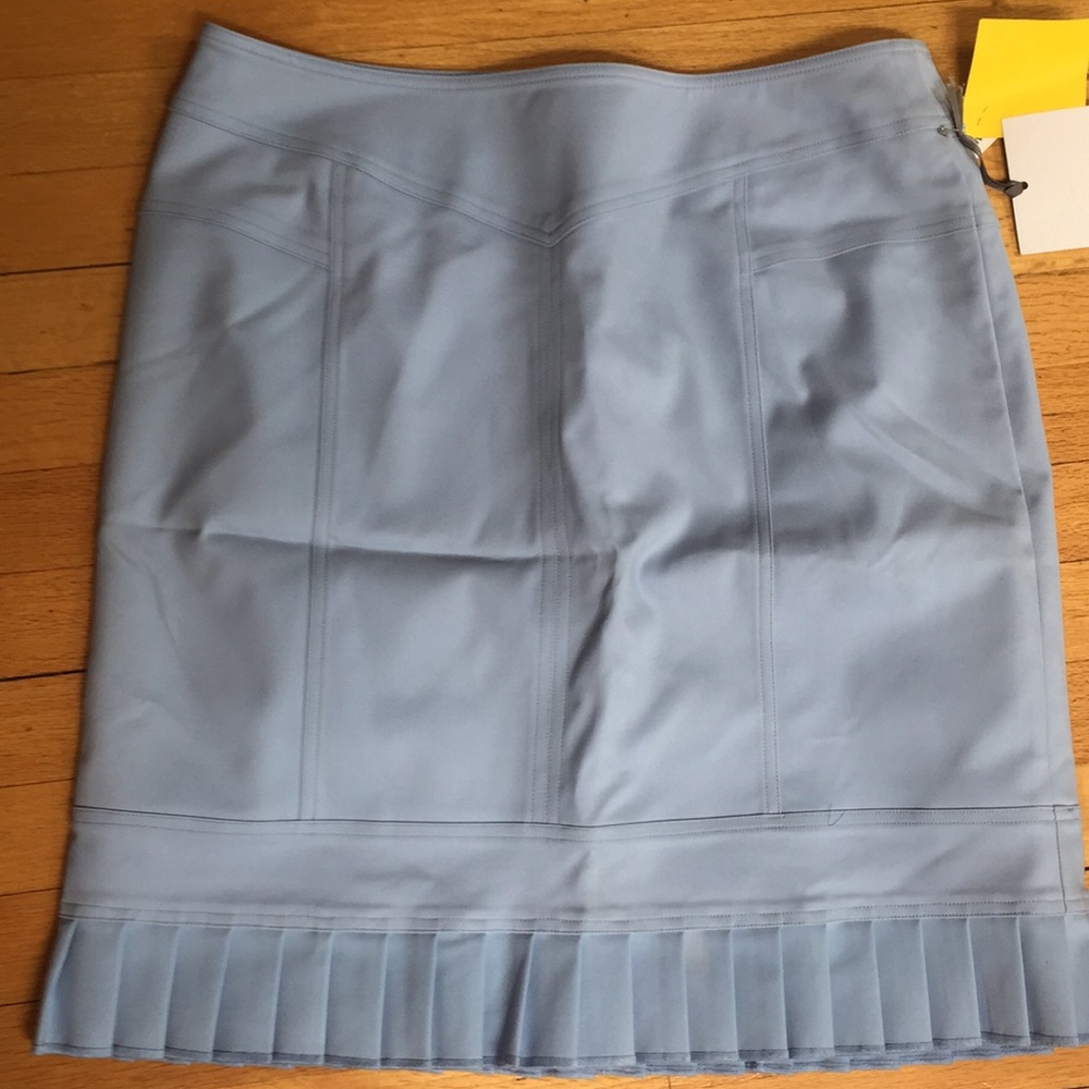 Jana Kos stretch tech skirt pool blue 10 NWT